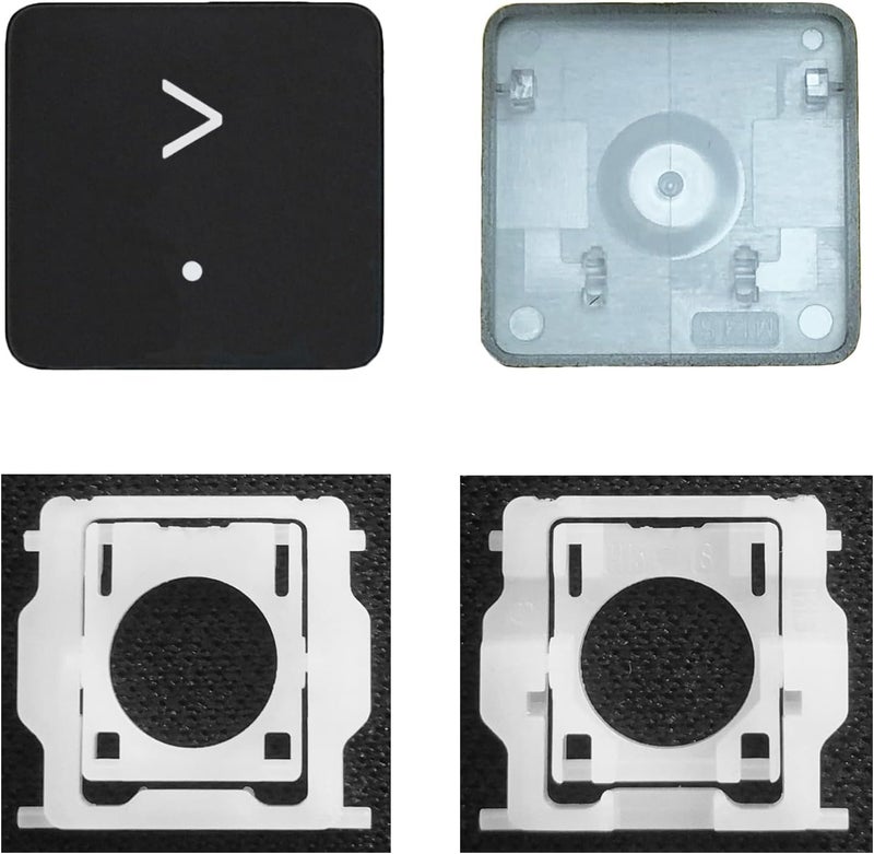 GRMTRV Replacement Individual Key Cap Hinge for MacBook Air 13'' 15'' M3 M4 A3113 A3114 A3240 A3241, 14'' 16'' Pro/Max M4 A3185 A3186 A3401 A3112 A3403 2024-2025 (Dot/Period) - Image 1